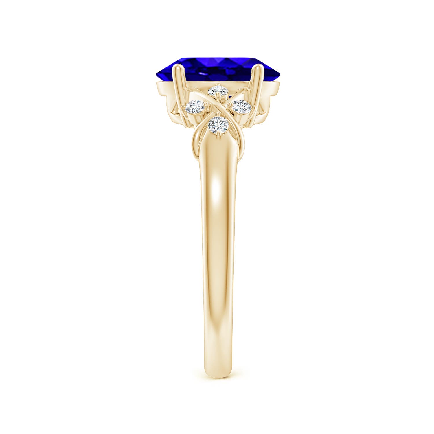 AAAA - Tanzanite / 2.01 CT / 14 KT Yellow Gold