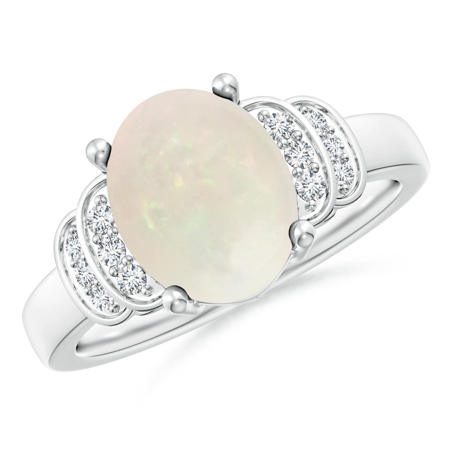 A - Opal / 1.56 CT / 14 KT White Gold