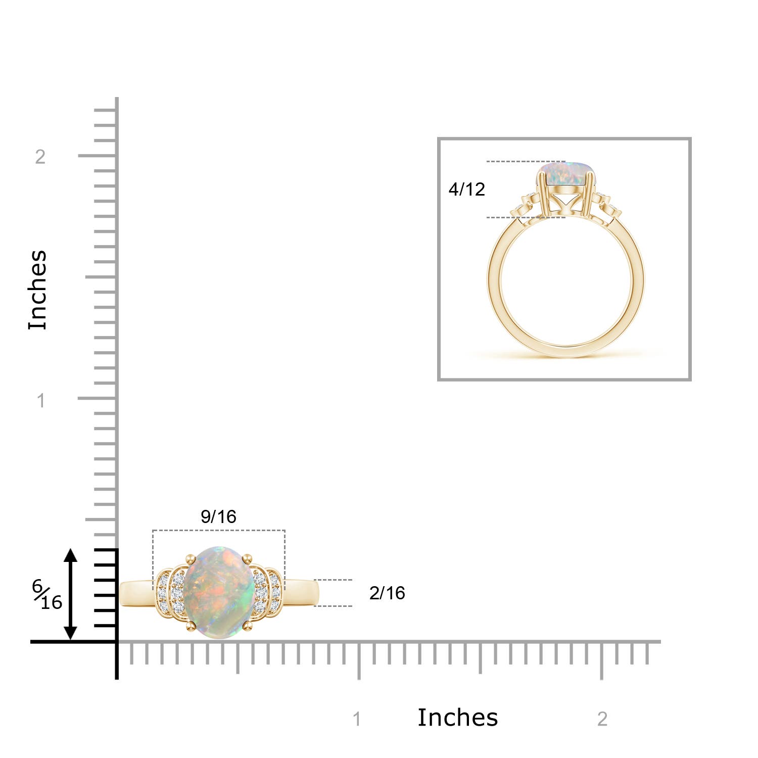 AAAA - Opal / 1.56 CT / 14 KT Yellow Gold