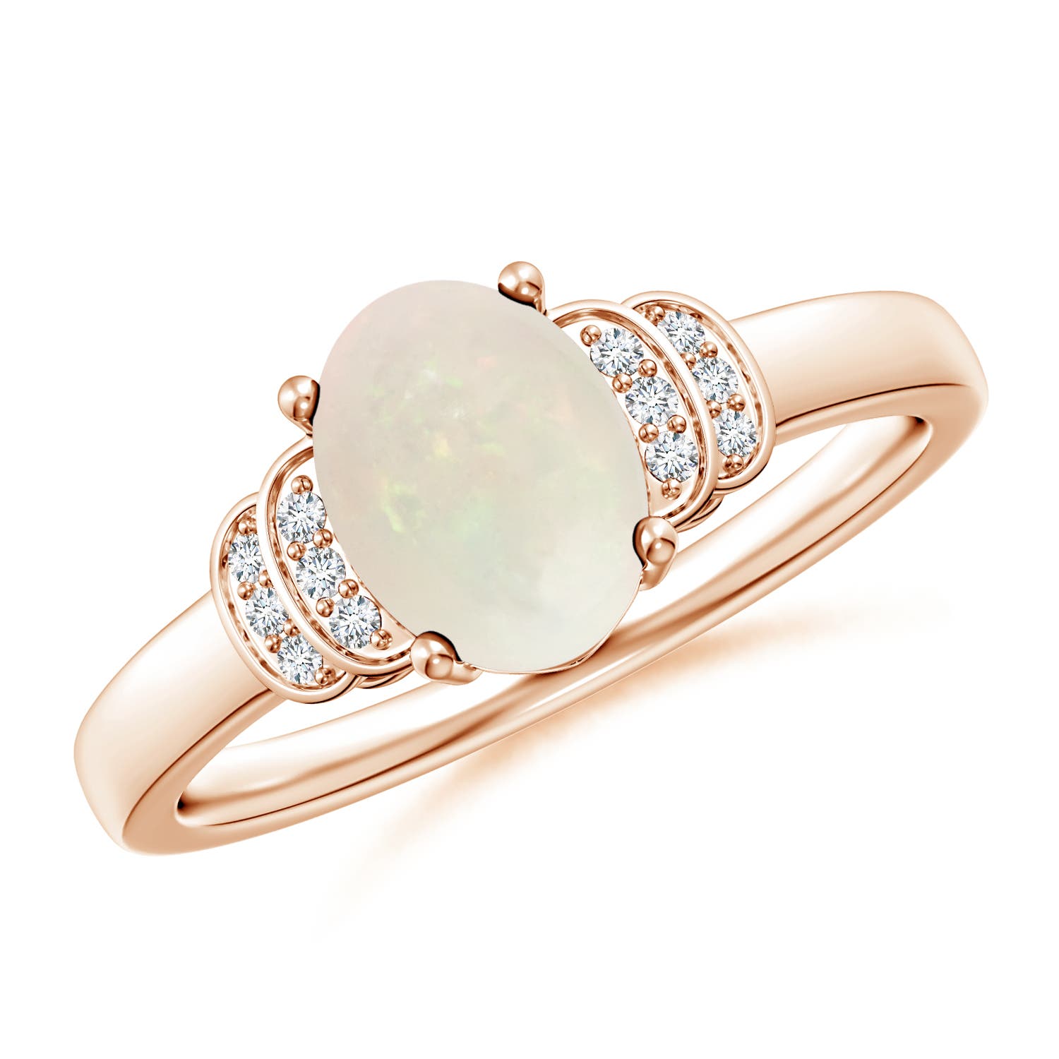 A - Opal / 0.86 CT / 14 KT Rose Gold