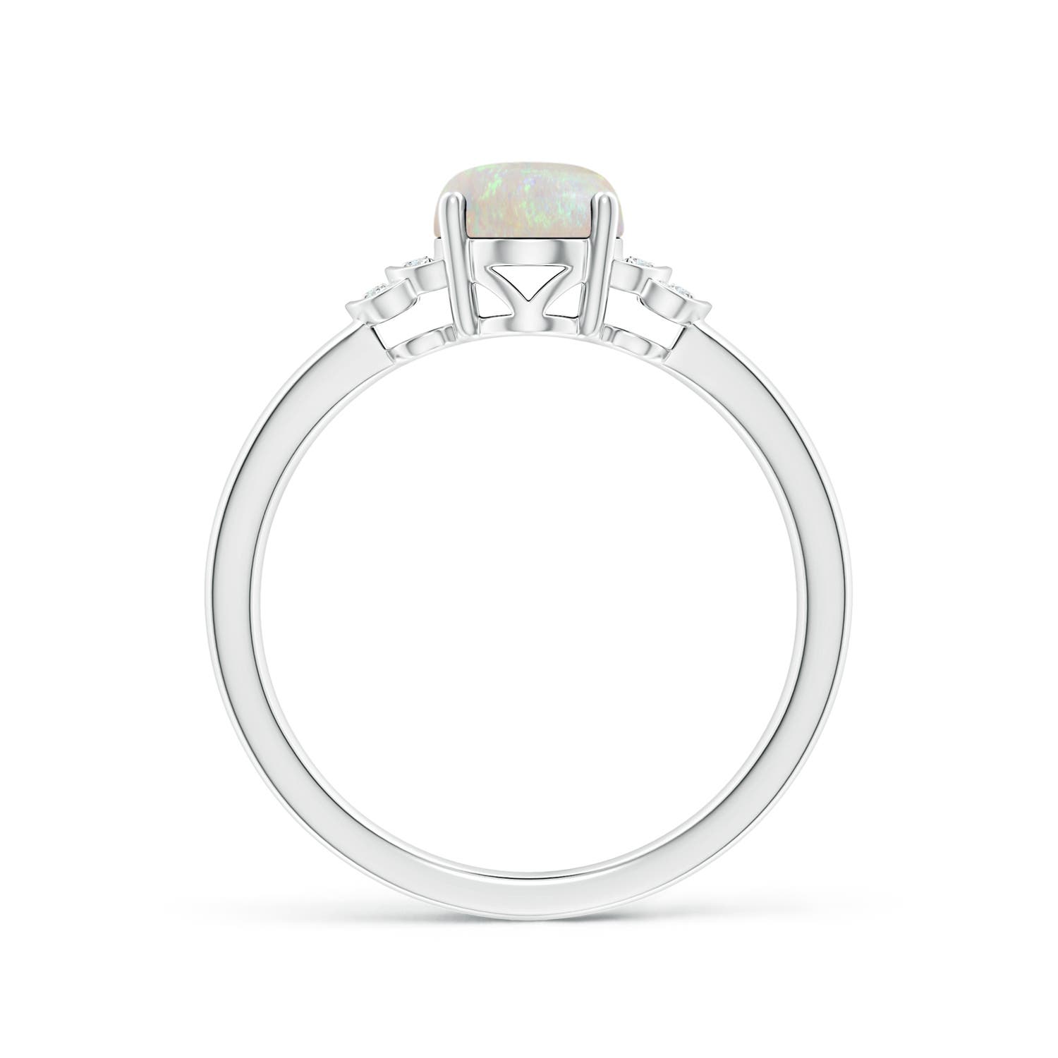 AA - Opal / 0.86 CT / 14 KT White Gold