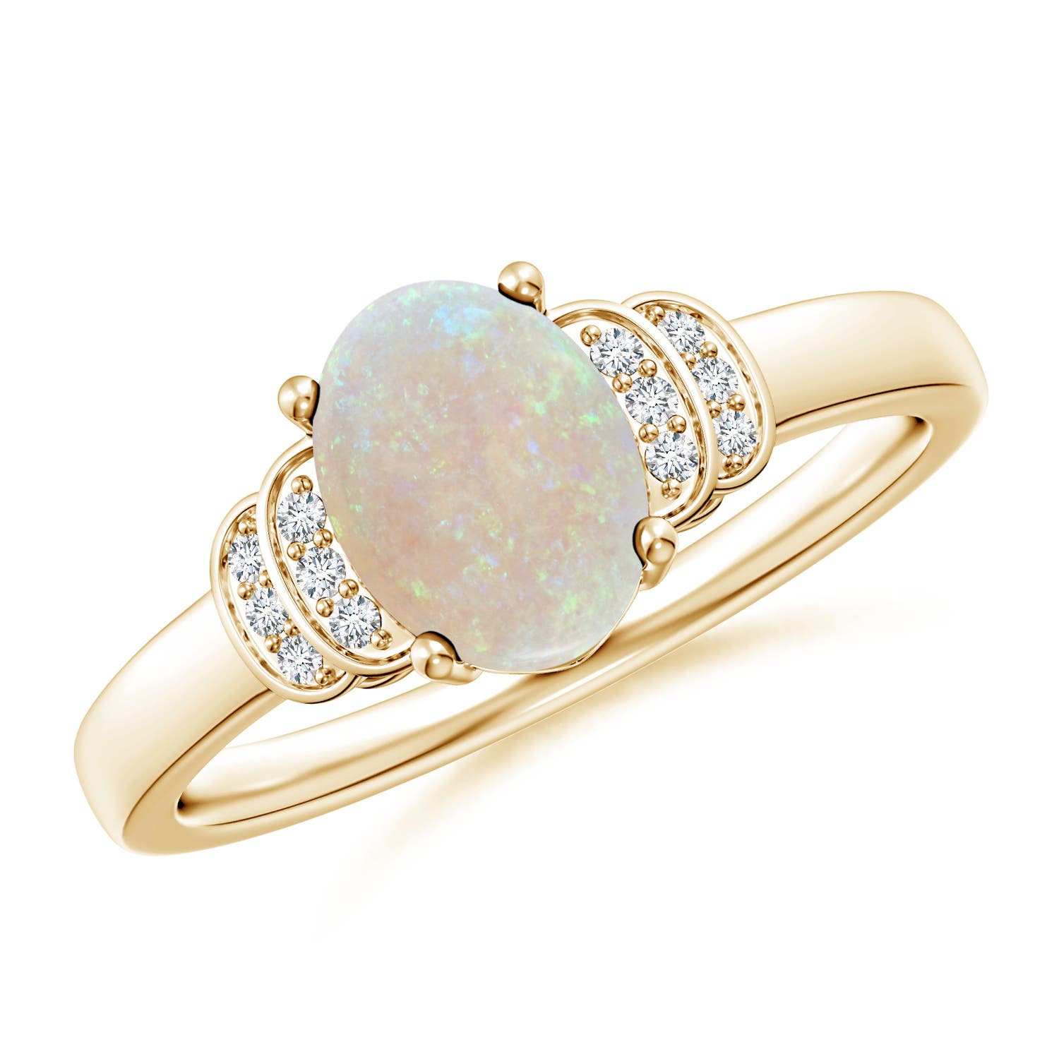 AA - Opal / 0.86 CT / 14 KT Yellow Gold