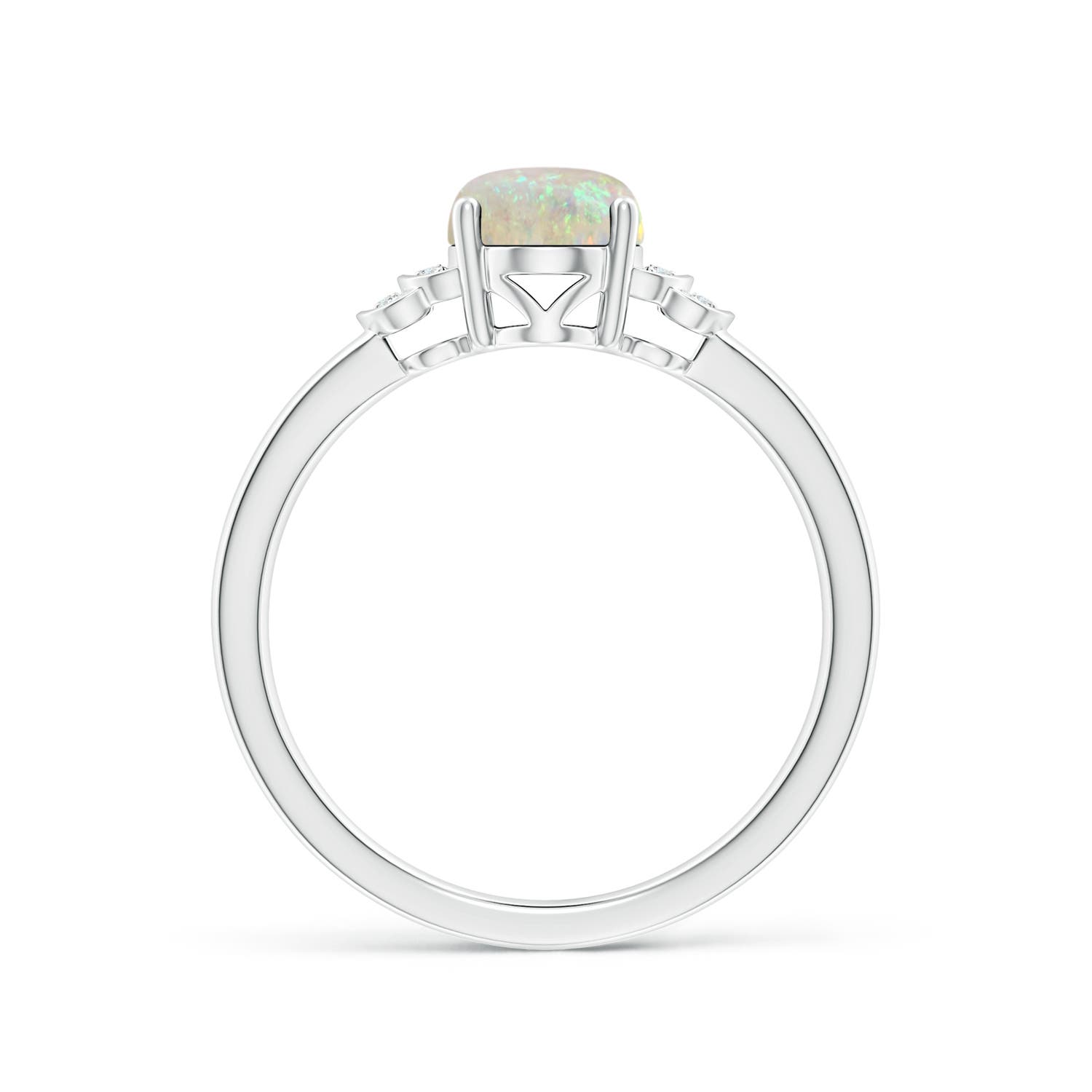 AAA - Opal / 0.86 CT / 14 KT White Gold