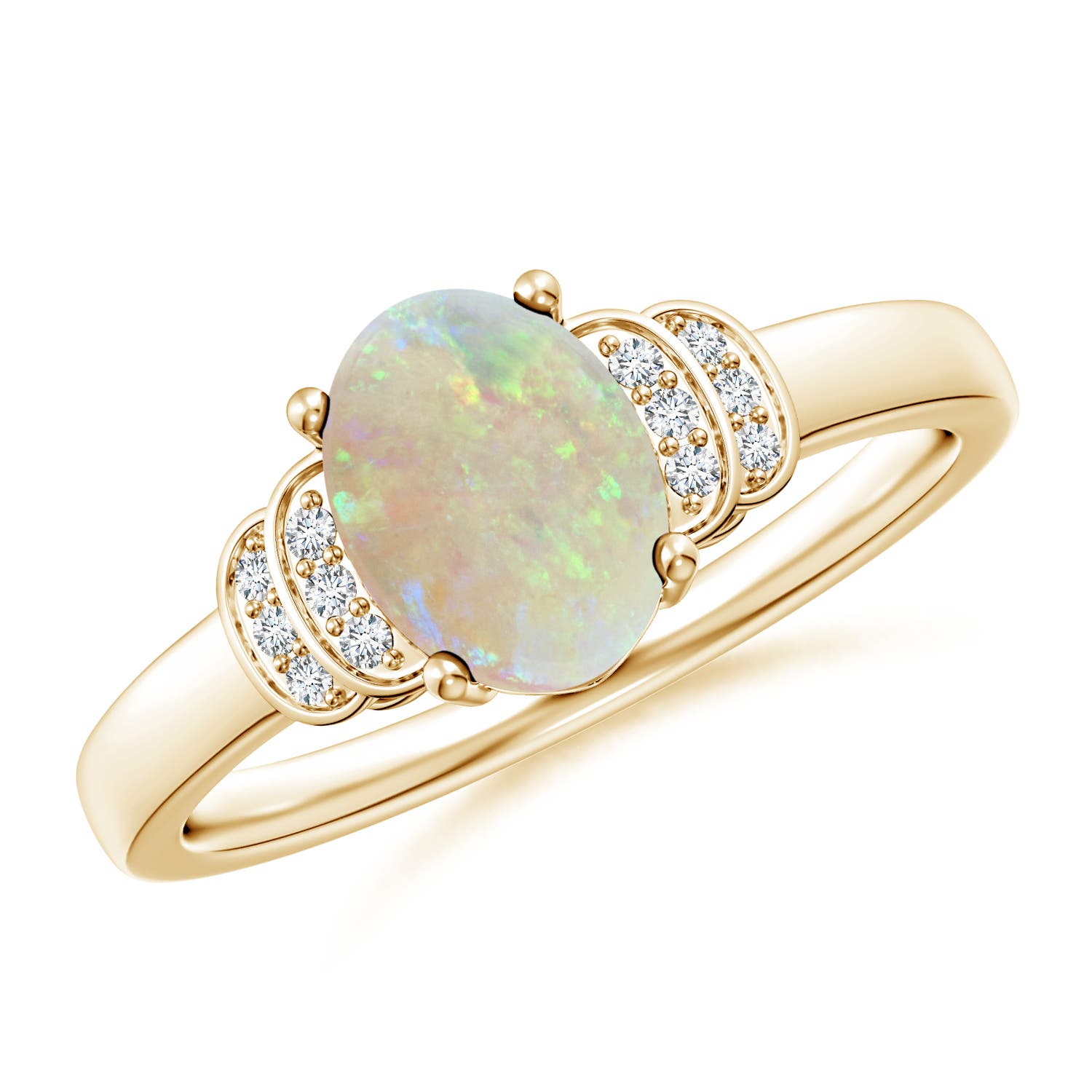 AAA - Opal / 0.86 CT / 14 KT Yellow Gold