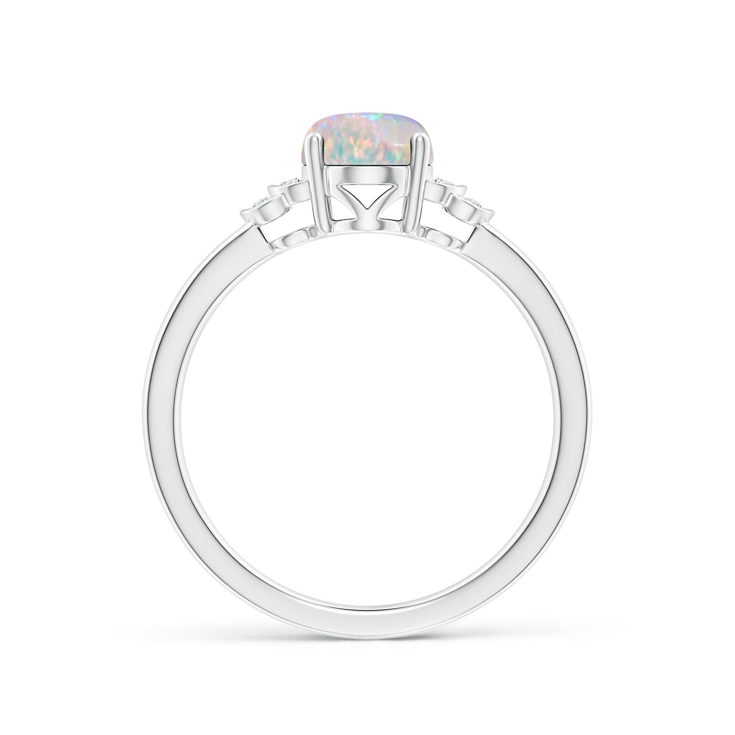 AAAA - Opal / 0.86 CT / 14 KT White Gold