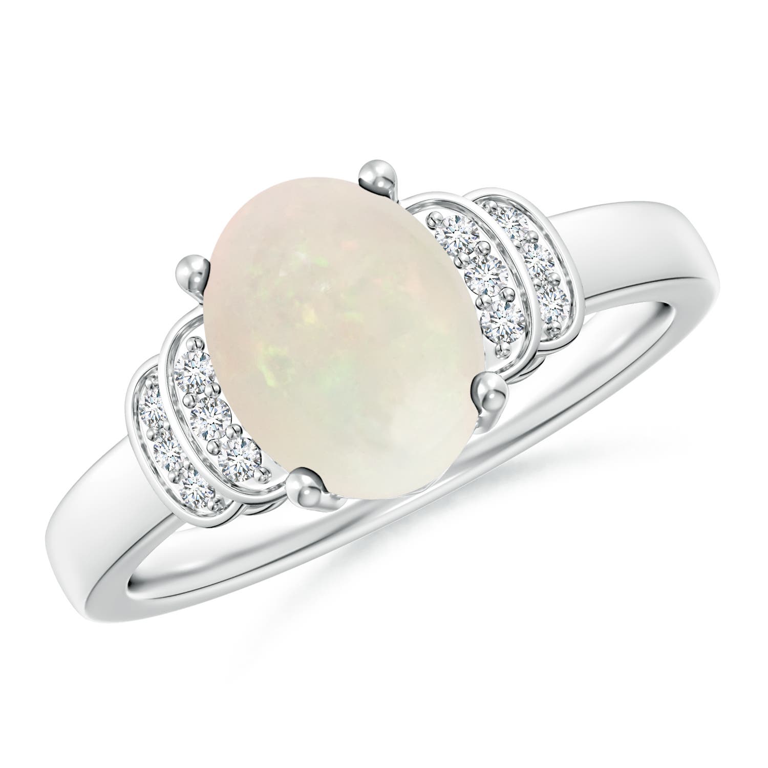 A - Opal / 1.18 CT / 14 KT White Gold