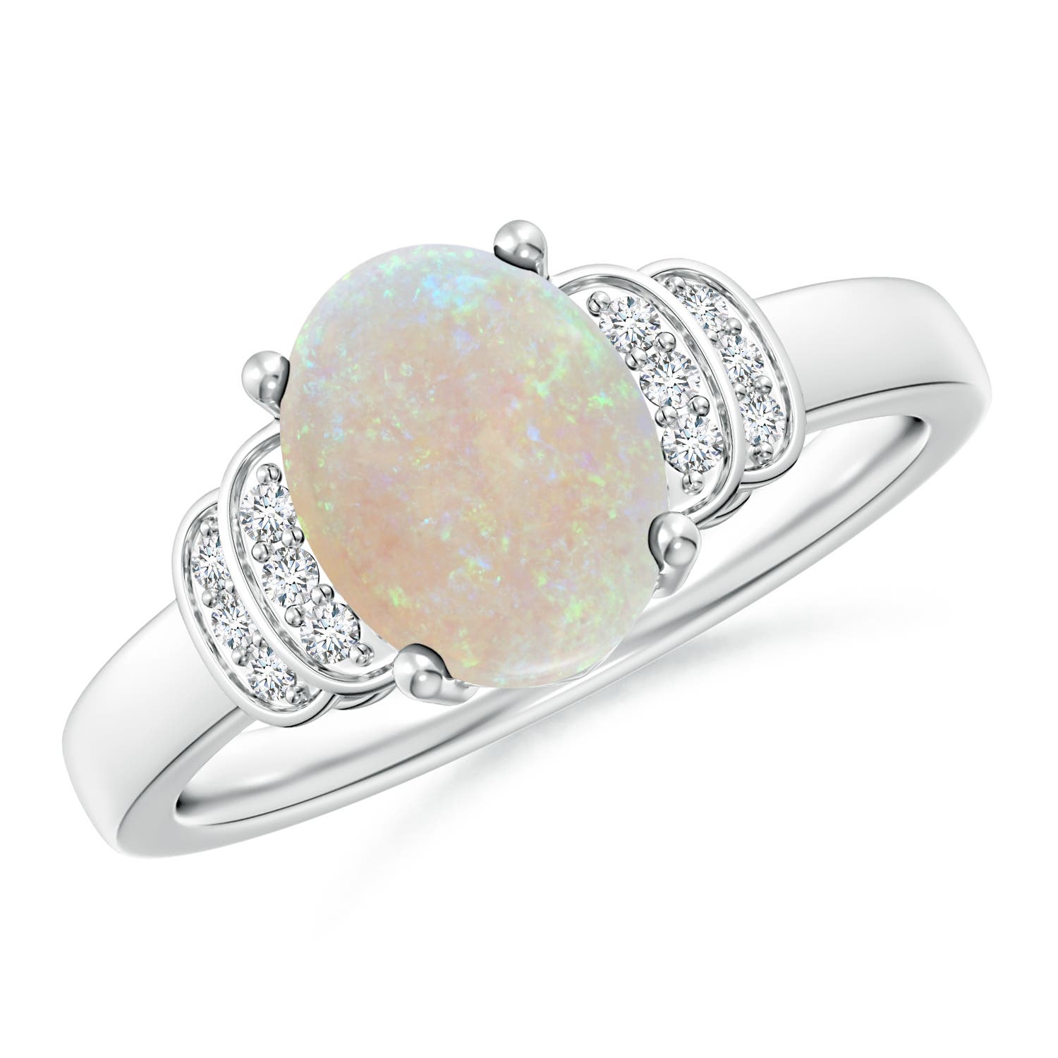 AA - Opal / 1.18 CT / 14 KT White Gold