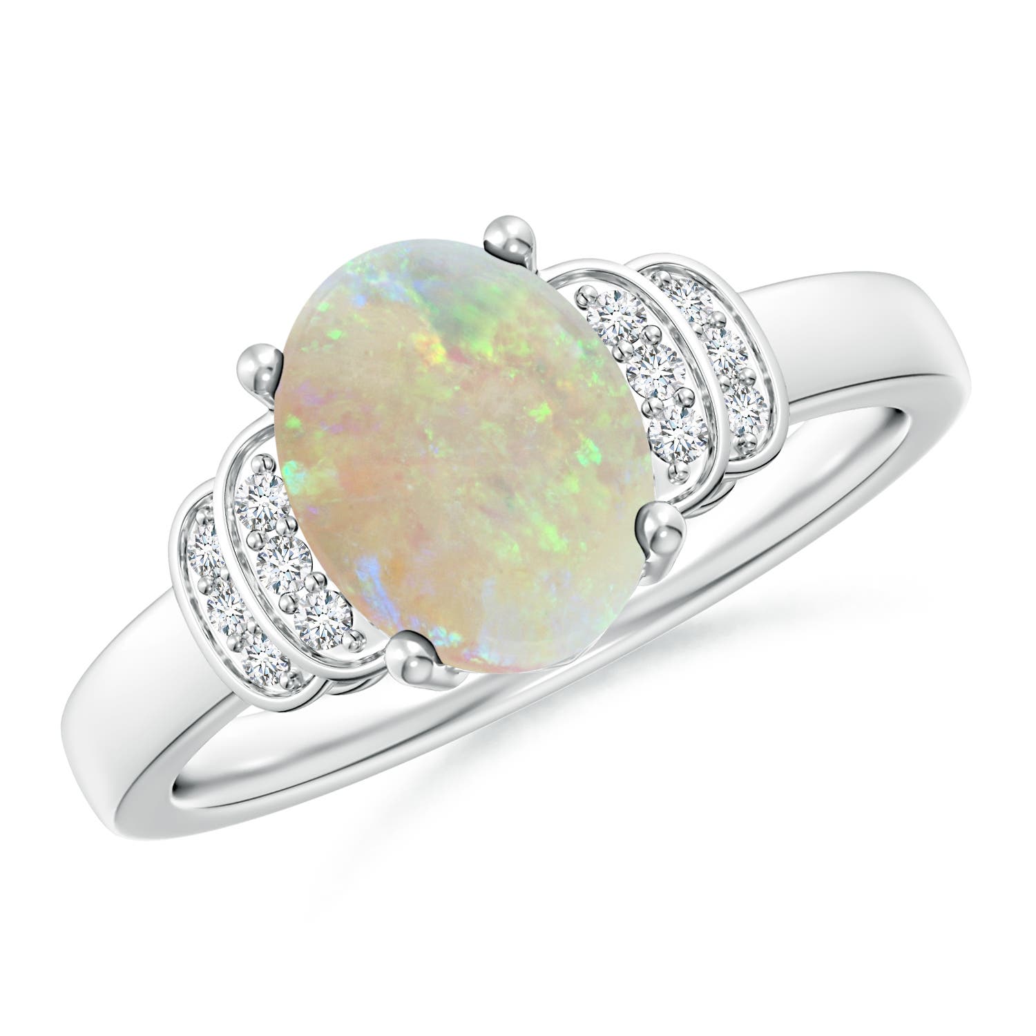 AAA - Opal / 1.18 CT / 14 KT White Gold