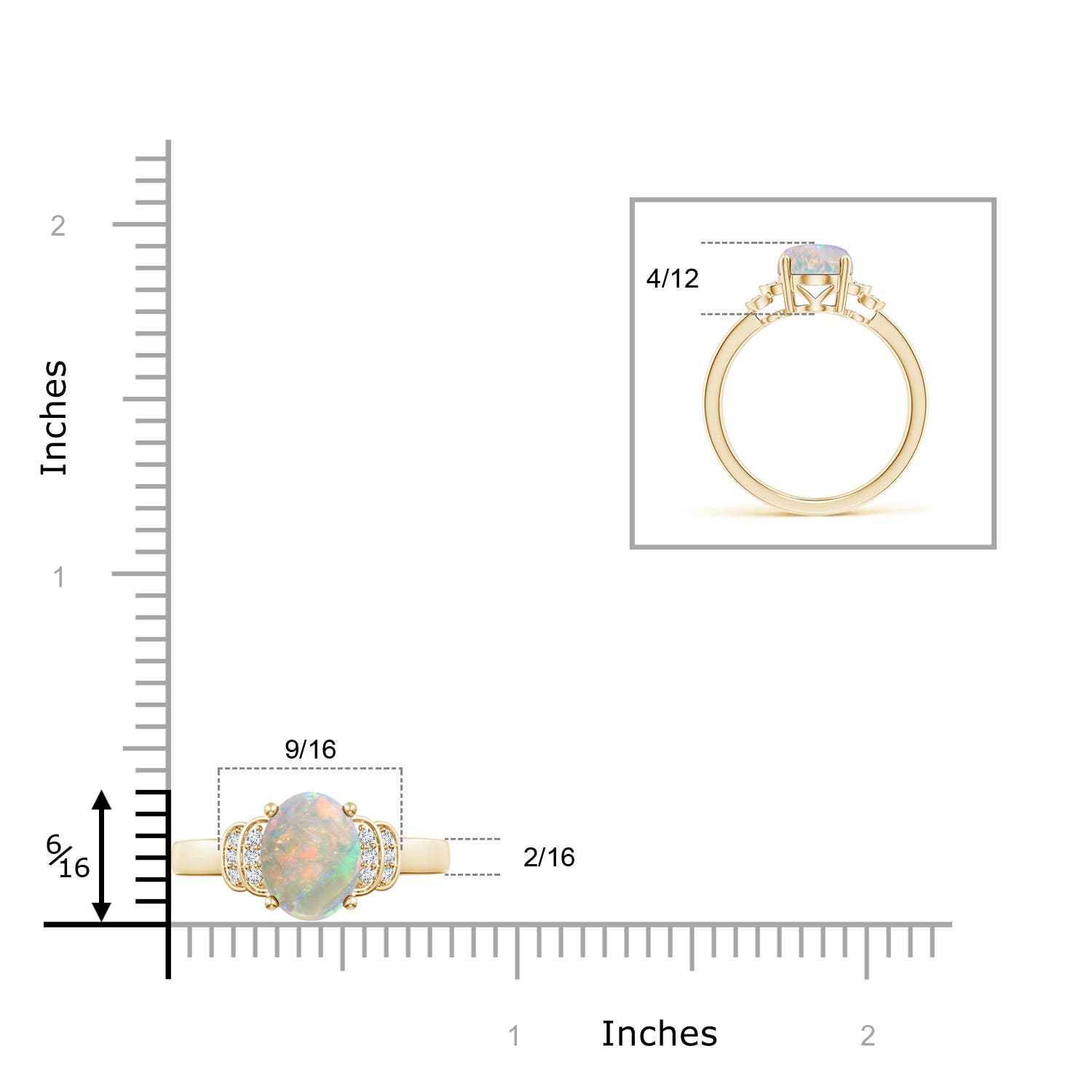 AAAA - Opal / 1.18 CT / 14 KT Yellow Gold