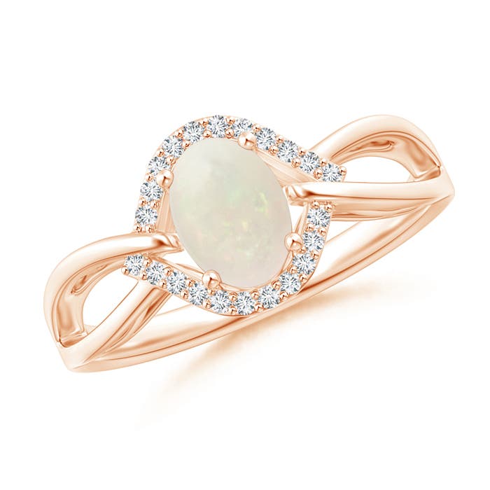 A - Opal / 0.56 CT / 14 KT Rose Gold