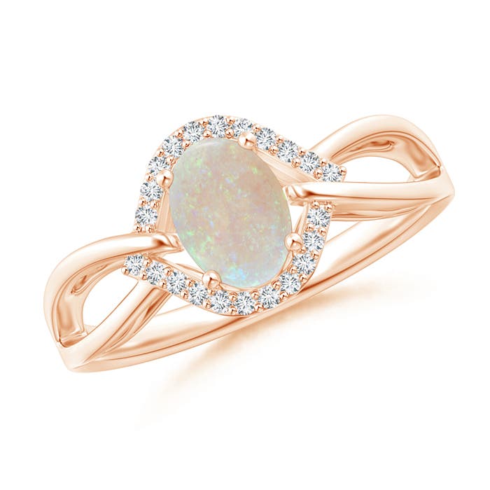 AA - Opal / 0.56 CT / 14 KT Rose Gold