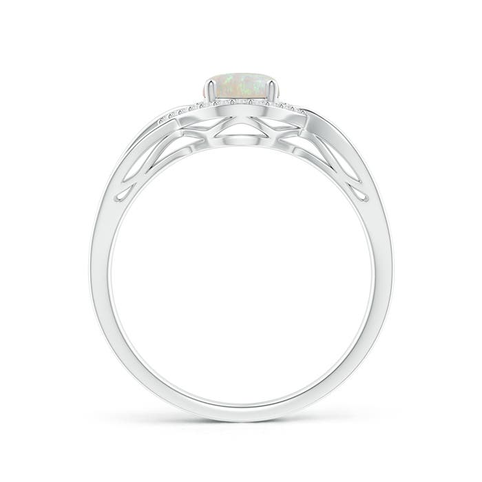 AA - Opal / 0.56 CT / 14 KT White Gold