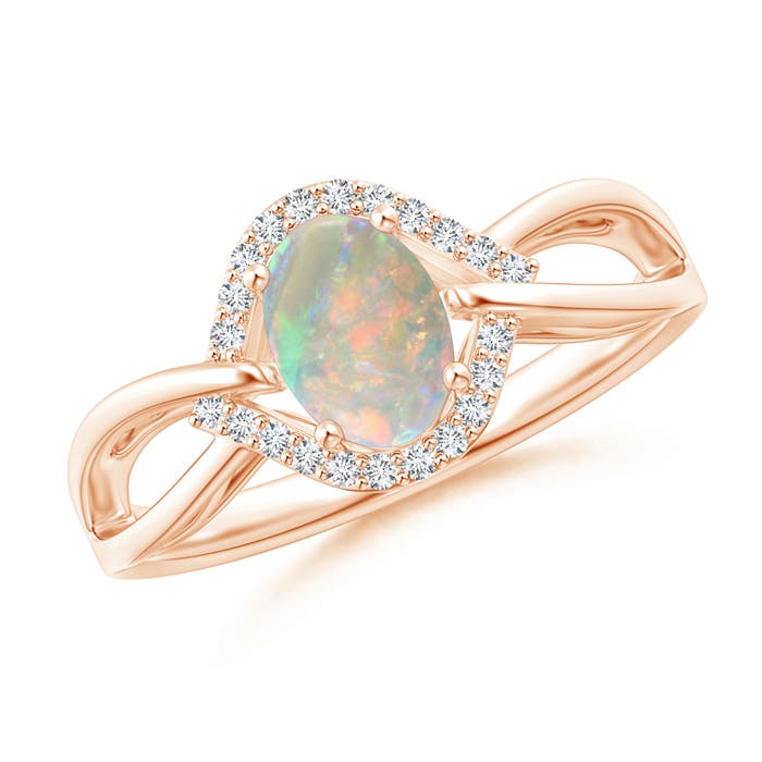 AAAA - Opal / 0.56 CT / 14 KT Rose Gold