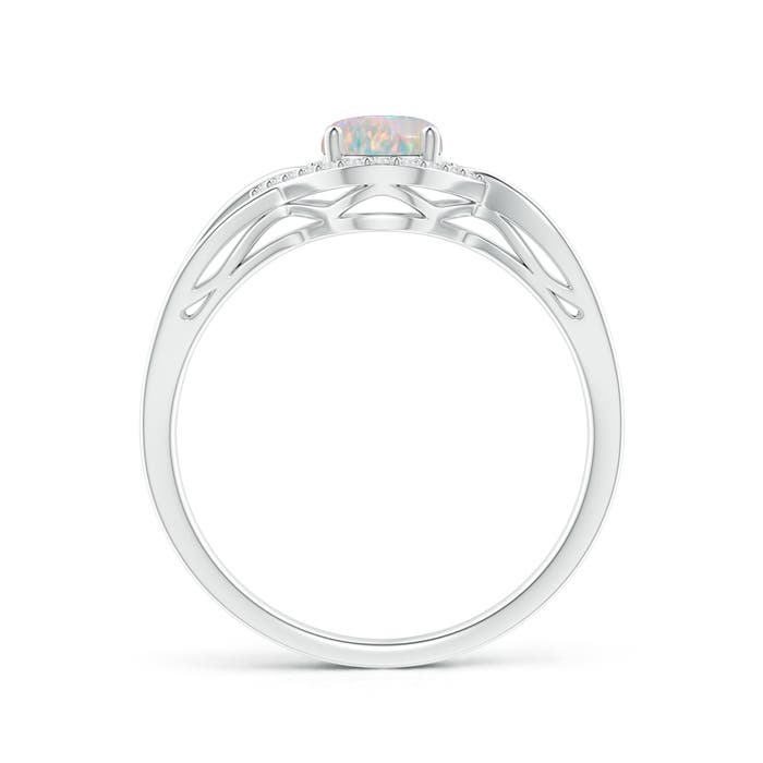 AAAA - Opal / 0.56 CT / 14 KT White Gold