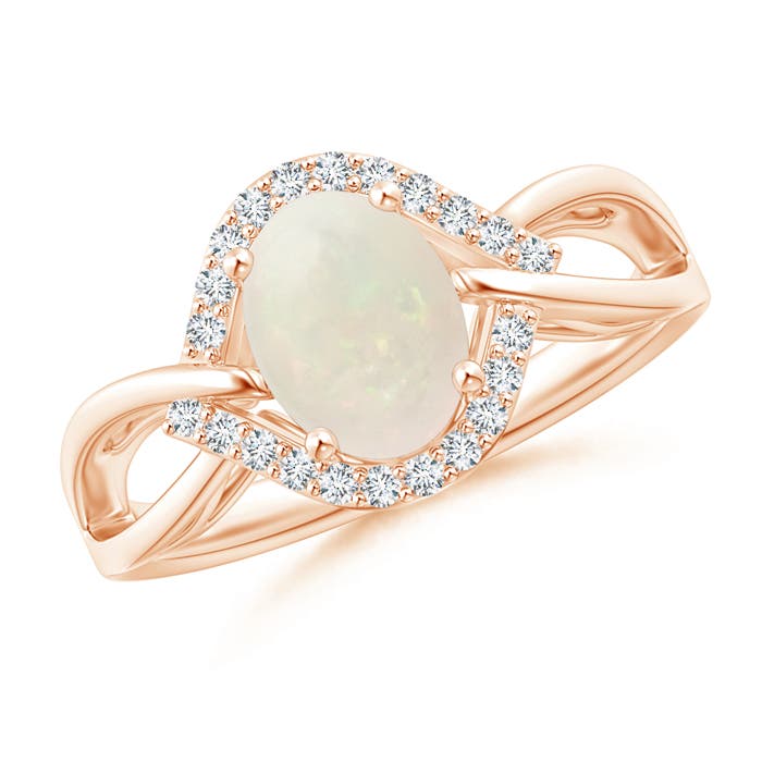 A - Opal / 0.98 CT / 14 KT Rose Gold