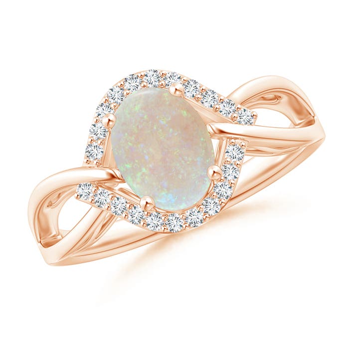 AA - Opal / 0.98 CT / 14 KT Rose Gold