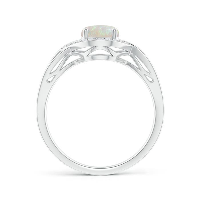 AA - Opal / 0.98 CT / 14 KT White Gold