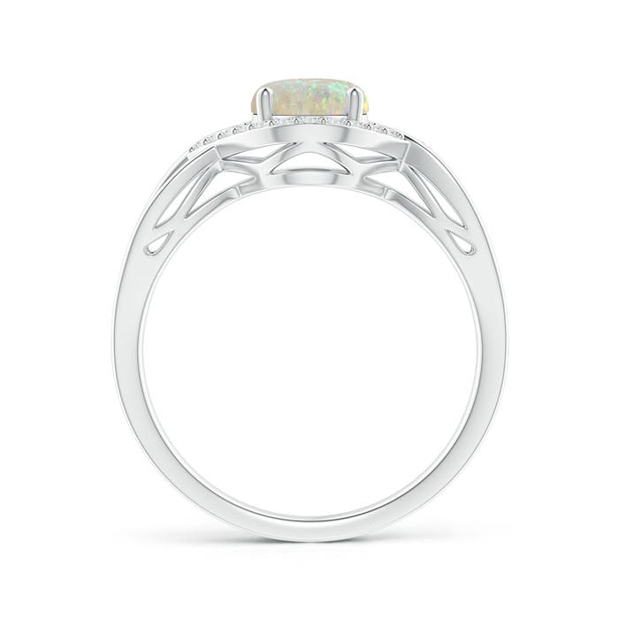 AAA - Opal / 0.98 CT / 14 KT White Gold