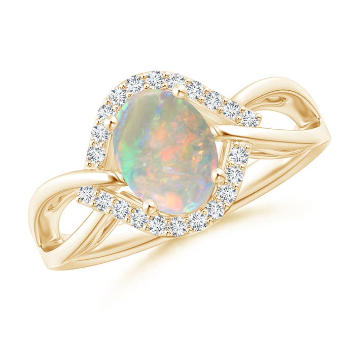 AAAA - Opal / 0.98 CT / 14 KT Yellow Gold