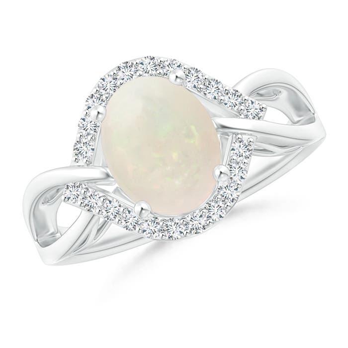 A - Opal / 1.36 CT / 14 KT White Gold