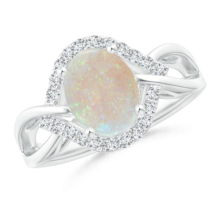 AA - Opal / 1.36 CT / 14 KT White Gold