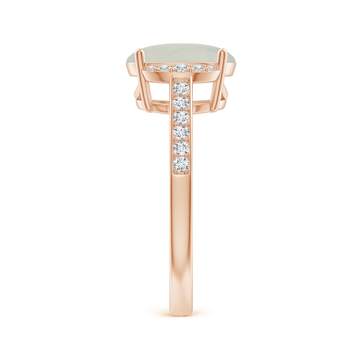 A - Moonstone / 2.75 CT / 14 KT Rose Gold