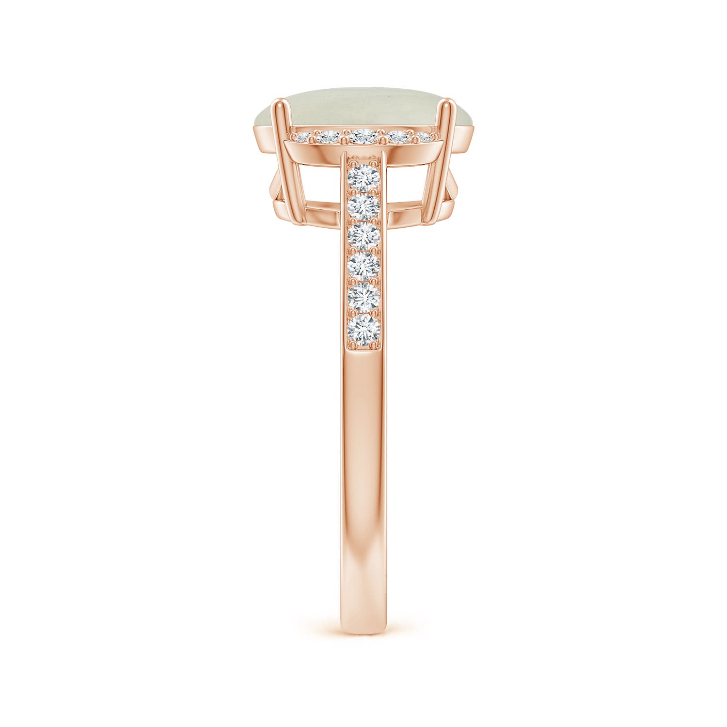 AA - Moonstone / 2.75 CT / 14 KT Rose Gold