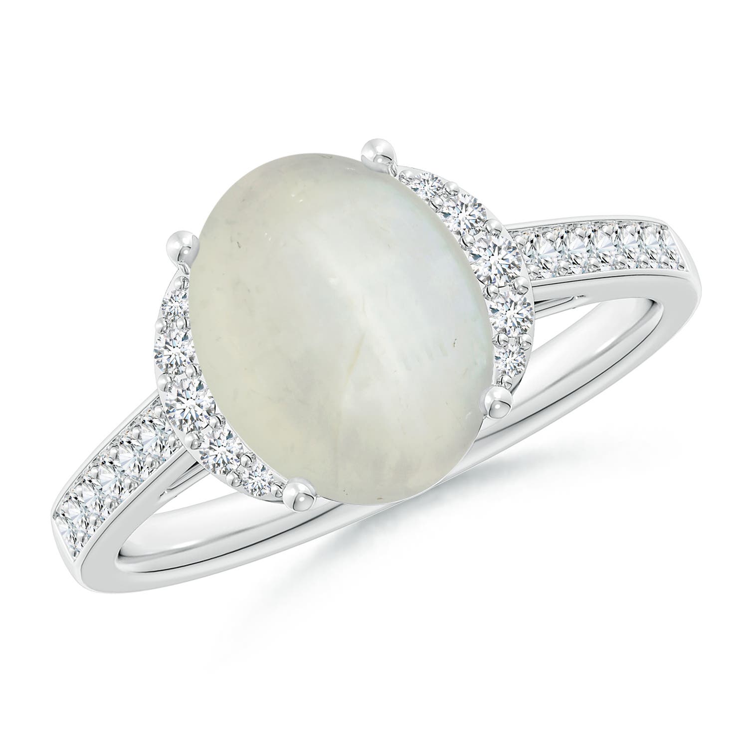AA - Moonstone / 2.75 CT / 14 KT White Gold