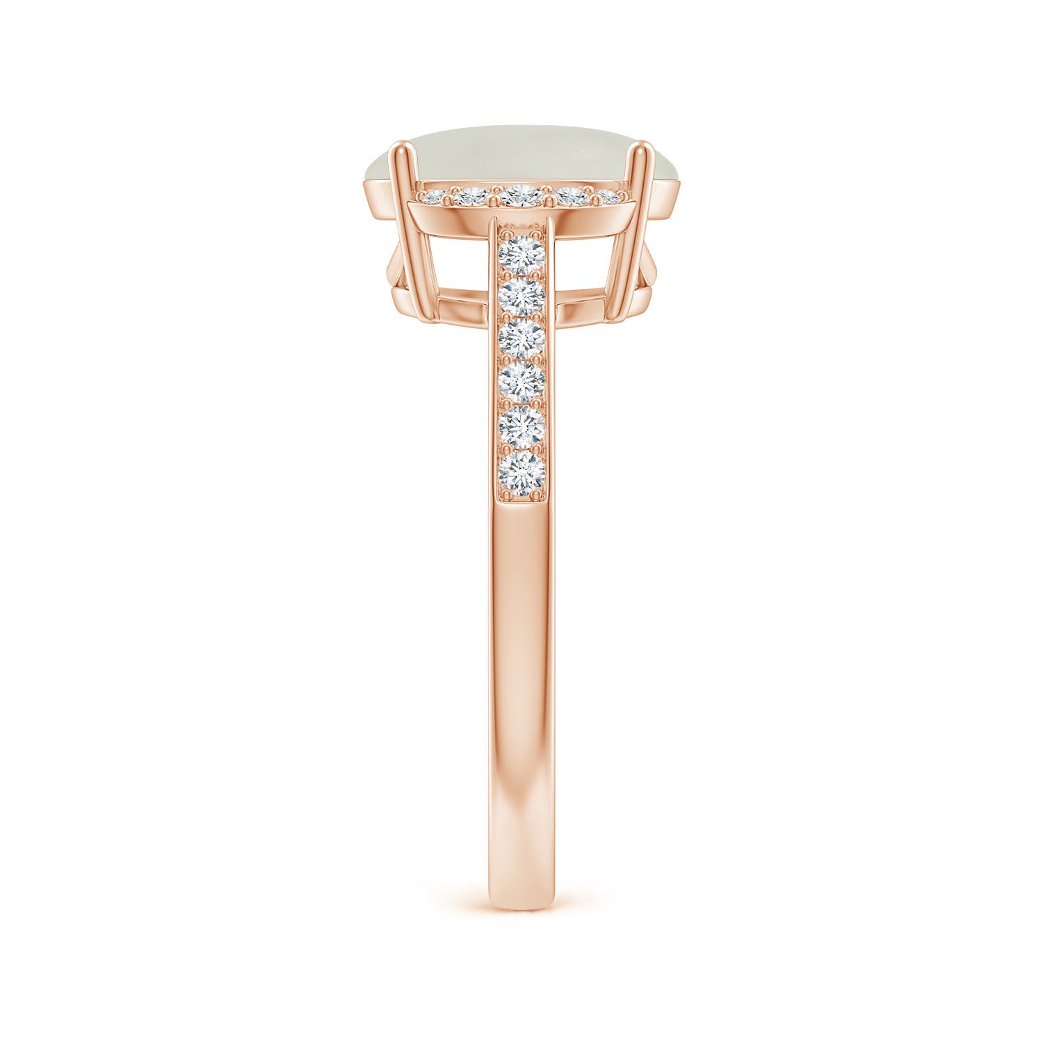 AAA - Moonstone / 2.75 CT / 14 KT Rose Gold