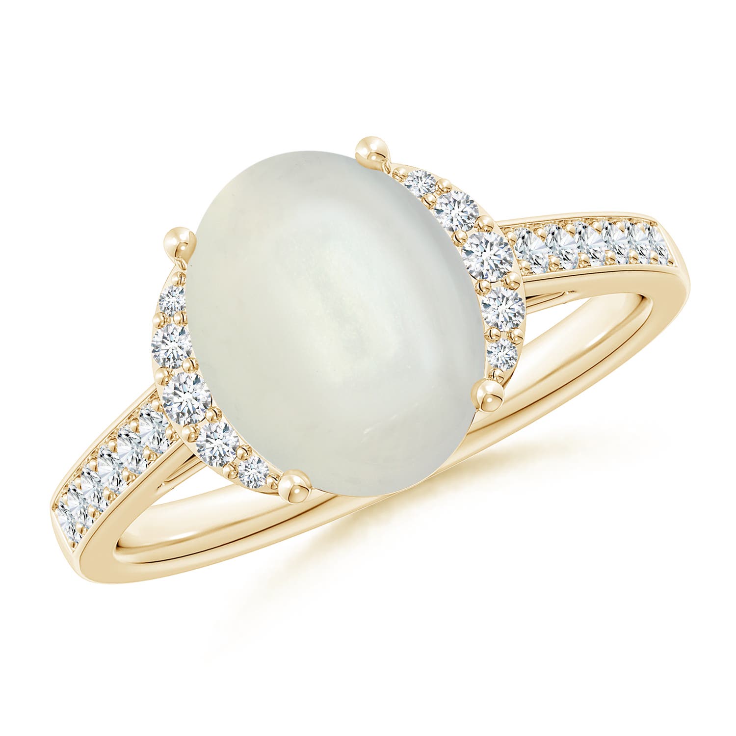 AAAA - Moonstone / 2.75 CT / 14 KT Yellow Gold