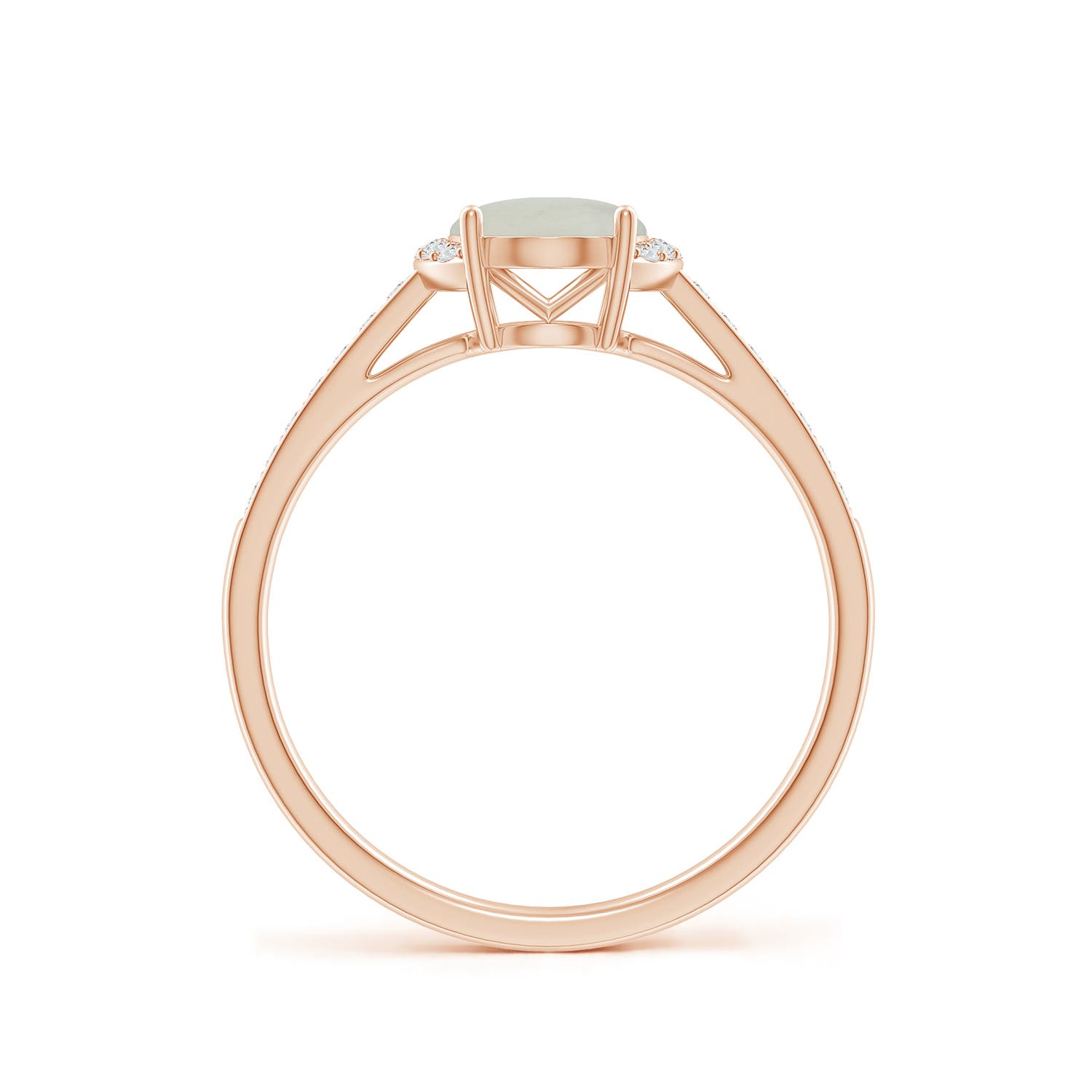 A - Moonstone / 1.23 CT / 14 KT Rose Gold