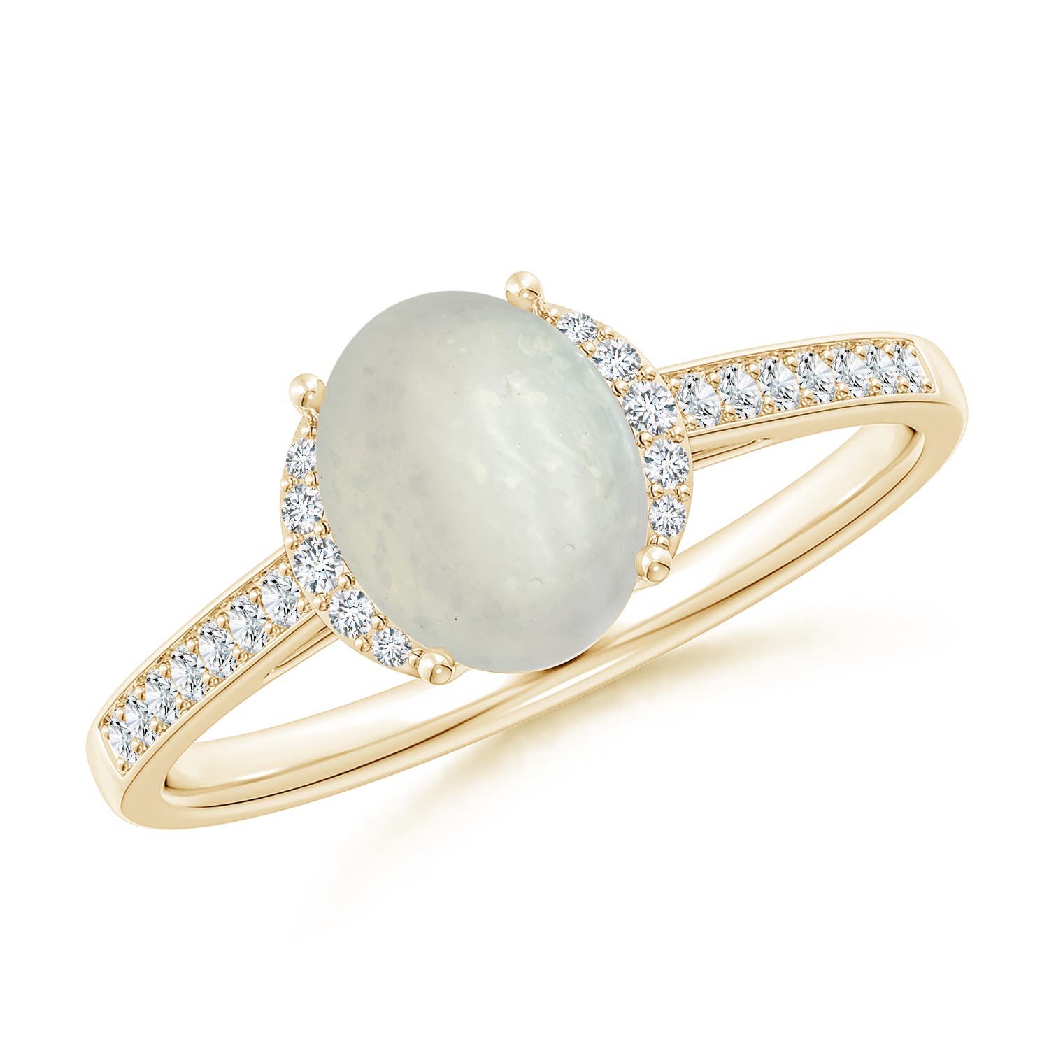 A - Moonstone / 1.23 CT / 14 KT Yellow Gold