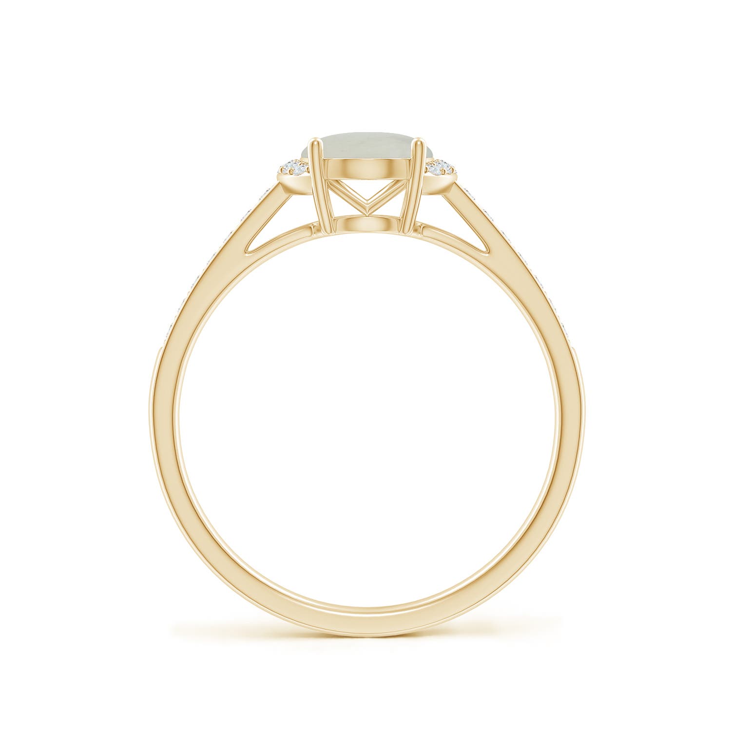 A - Moonstone / 1.23 CT / 14 KT Yellow Gold