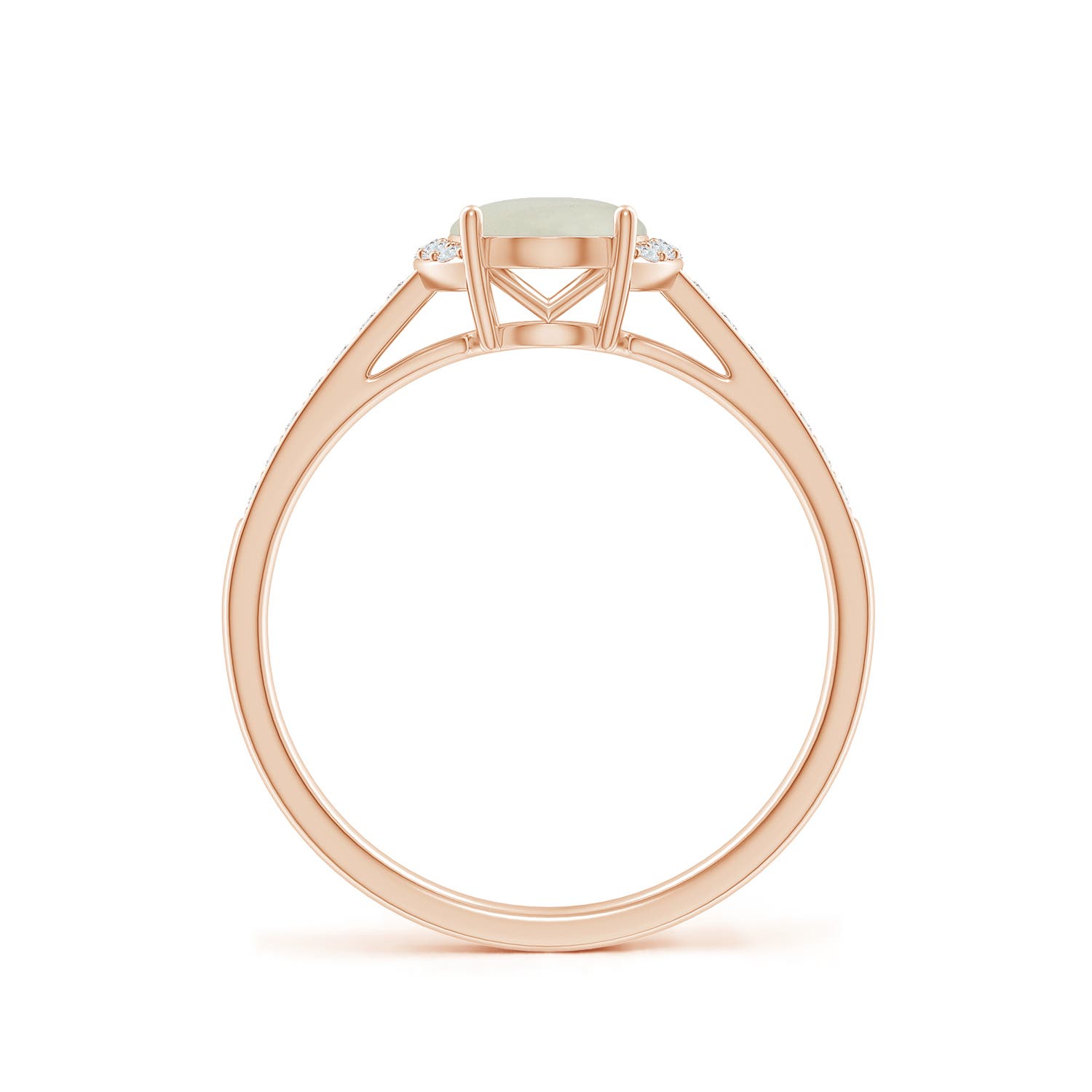 AA - Moonstone / 1.23 CT / 14 KT Rose Gold