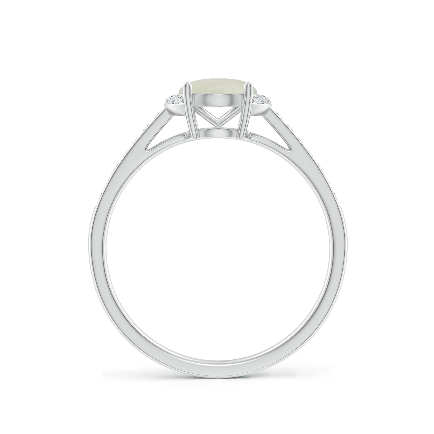 AA - Moonstone / 1.23 CT / 14 KT White Gold