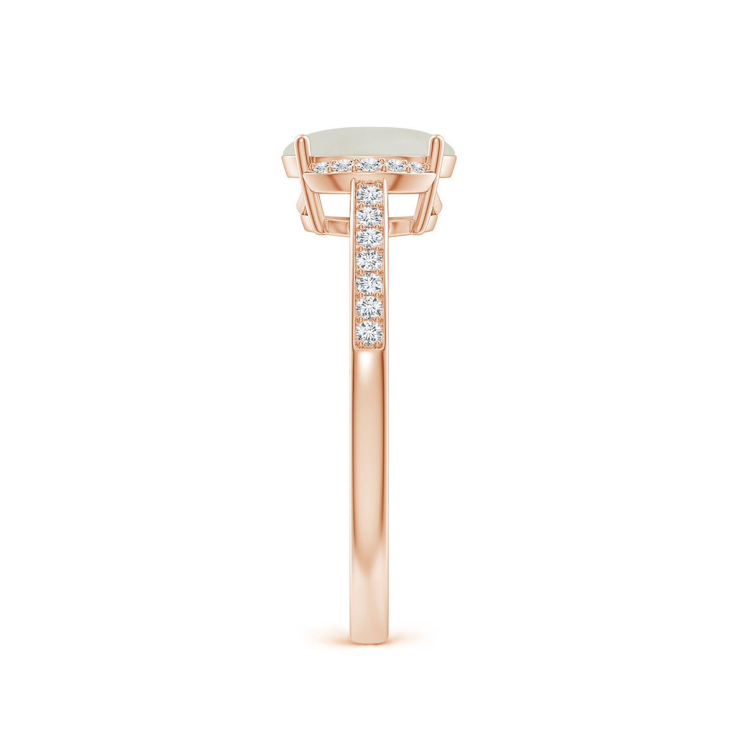 AAA - Moonstone / 1.23 CT / 14 KT Rose Gold