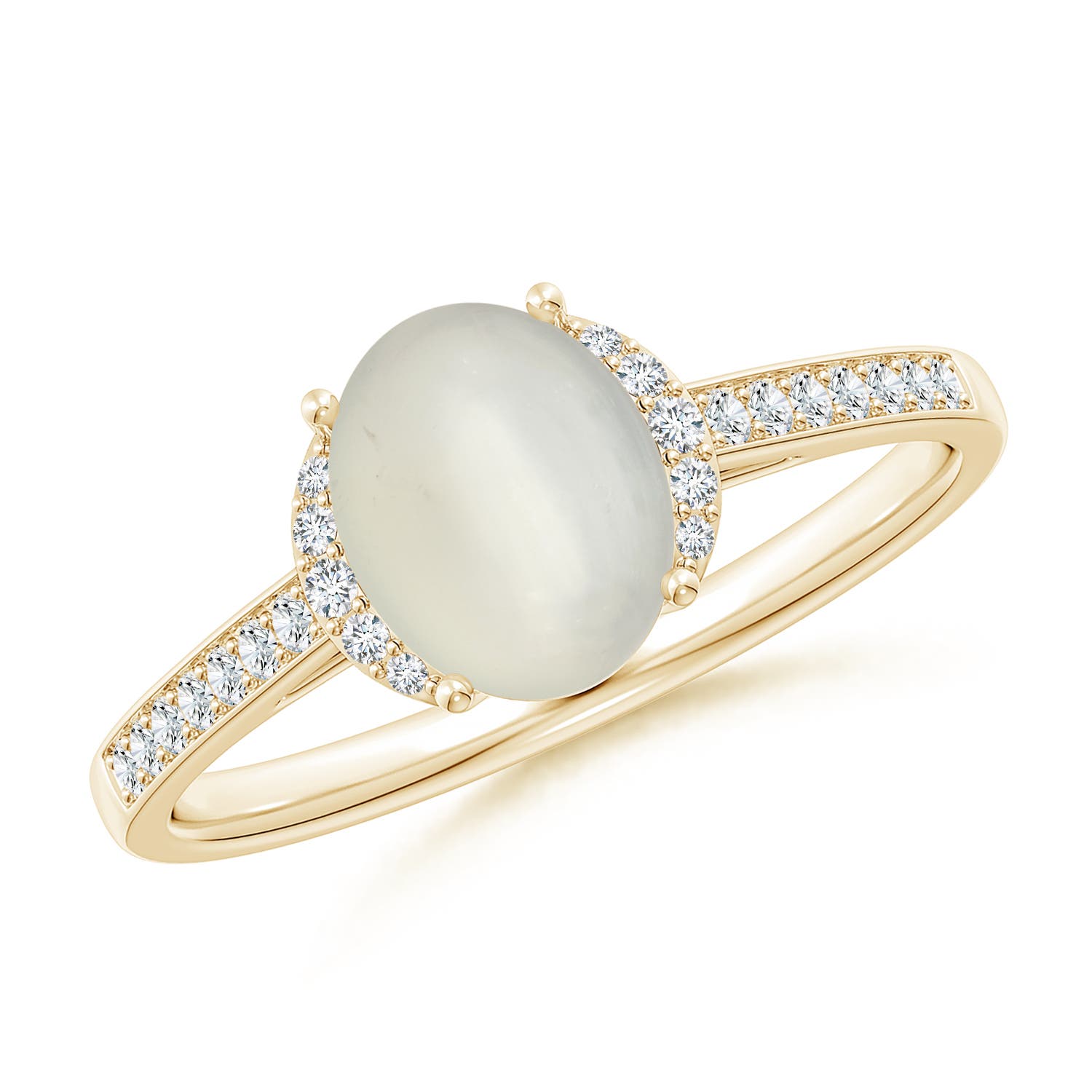 AAA - Moonstone / 1.23 CT / 14 KT Yellow Gold