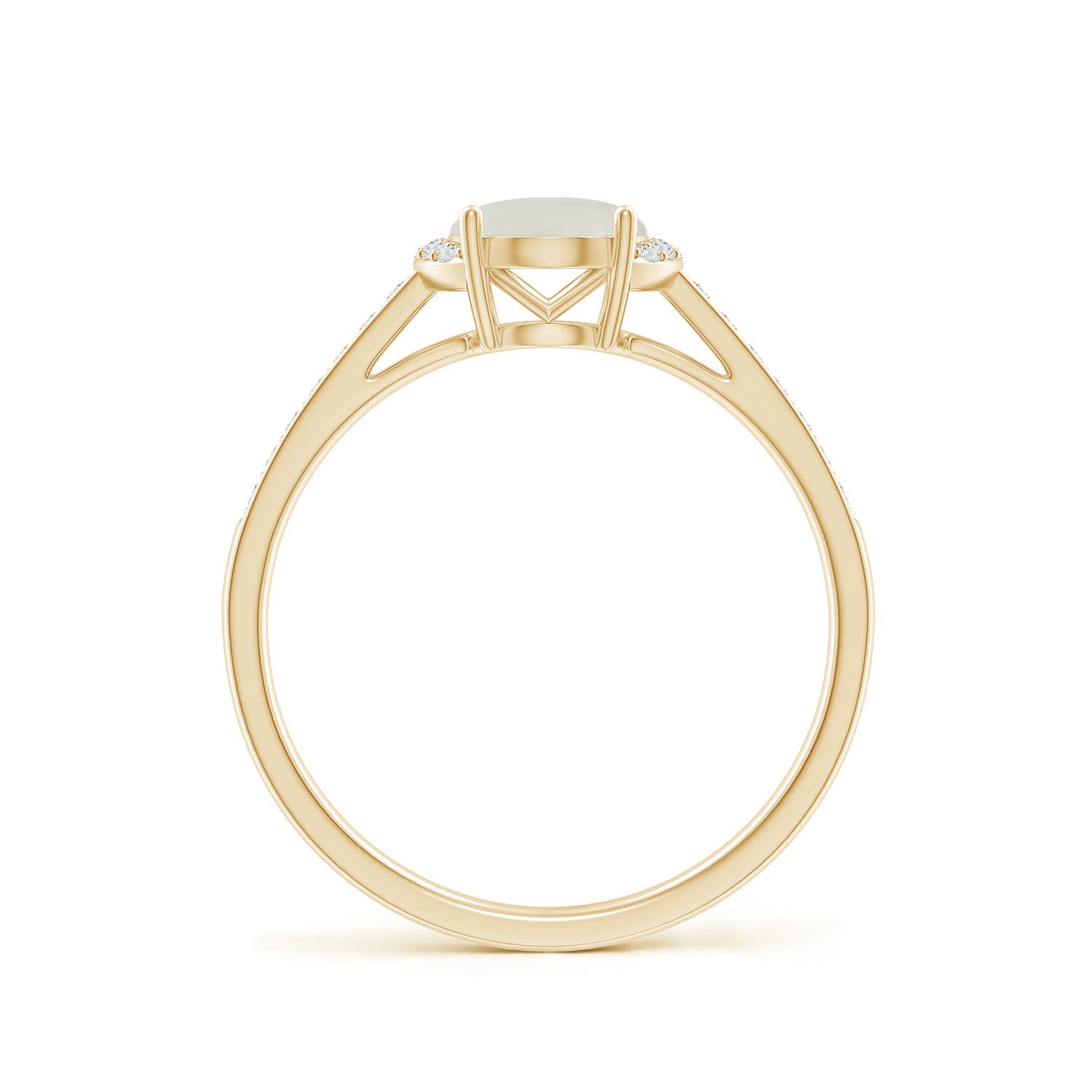 AAAA - Moonstone / 1.23 CT / 14 KT Yellow Gold