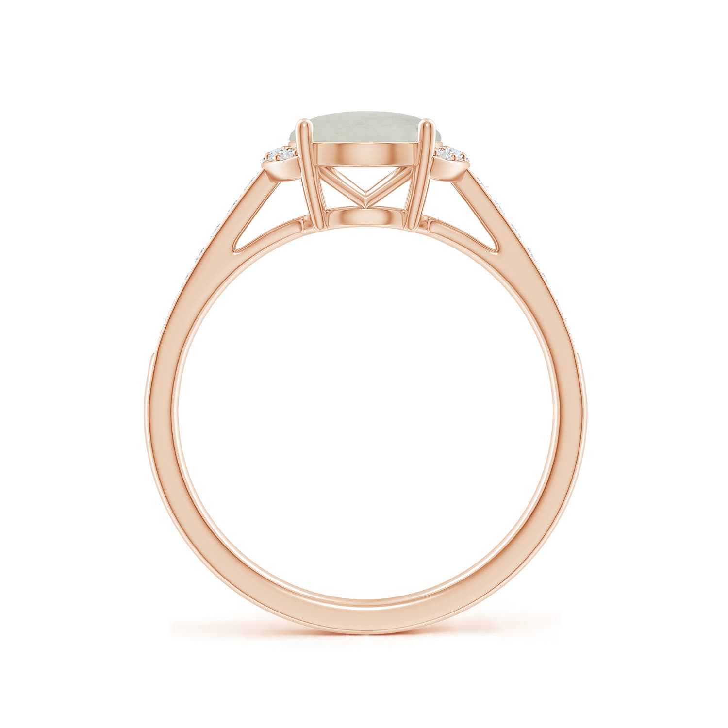 A - Moonstone / 1.88 CT / 14 KT Rose Gold