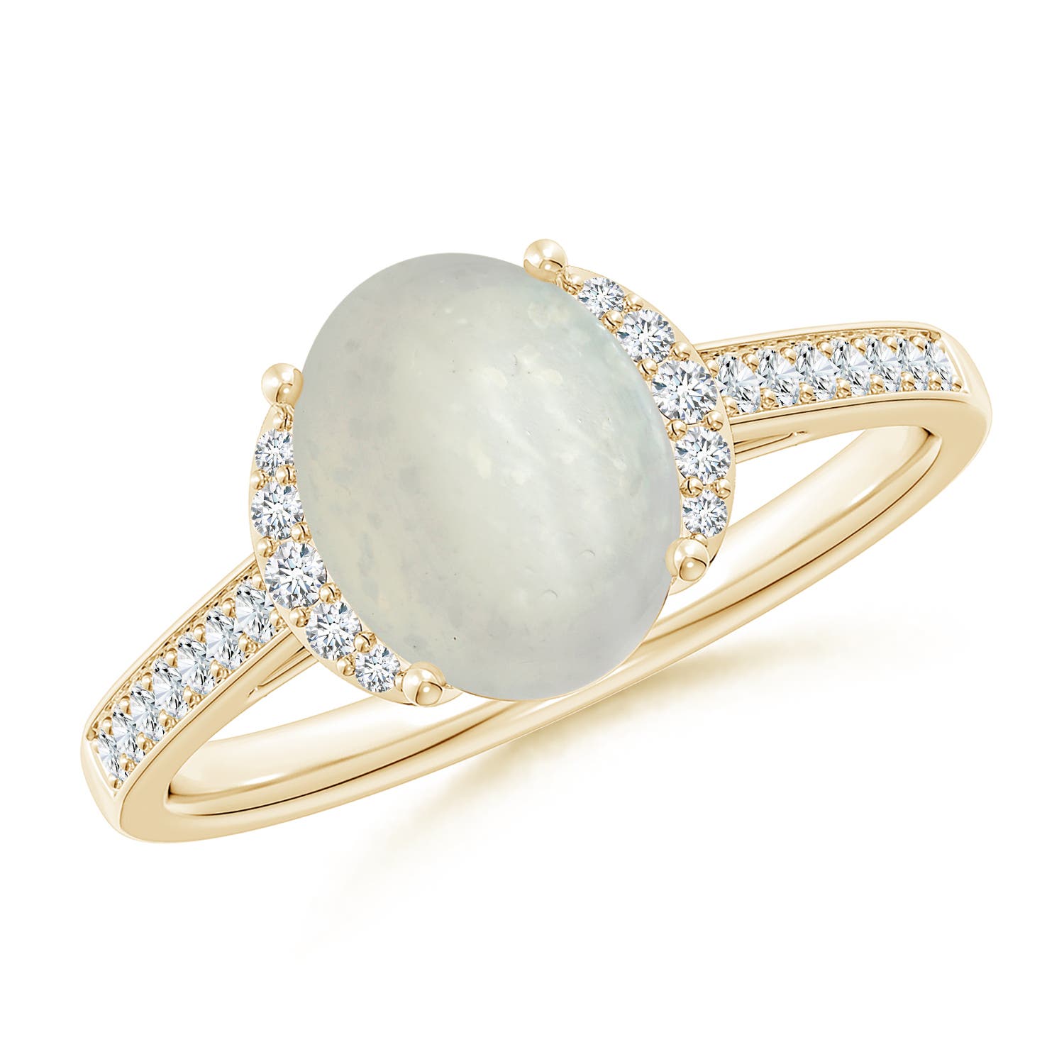 A - Moonstone / 1.88 CT / 14 KT Yellow Gold