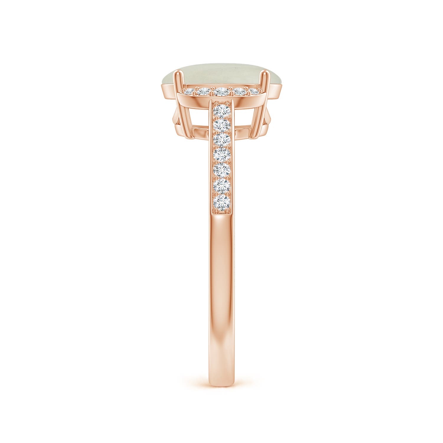 AA - Moonstone / 1.88 CT / 14 KT Rose Gold