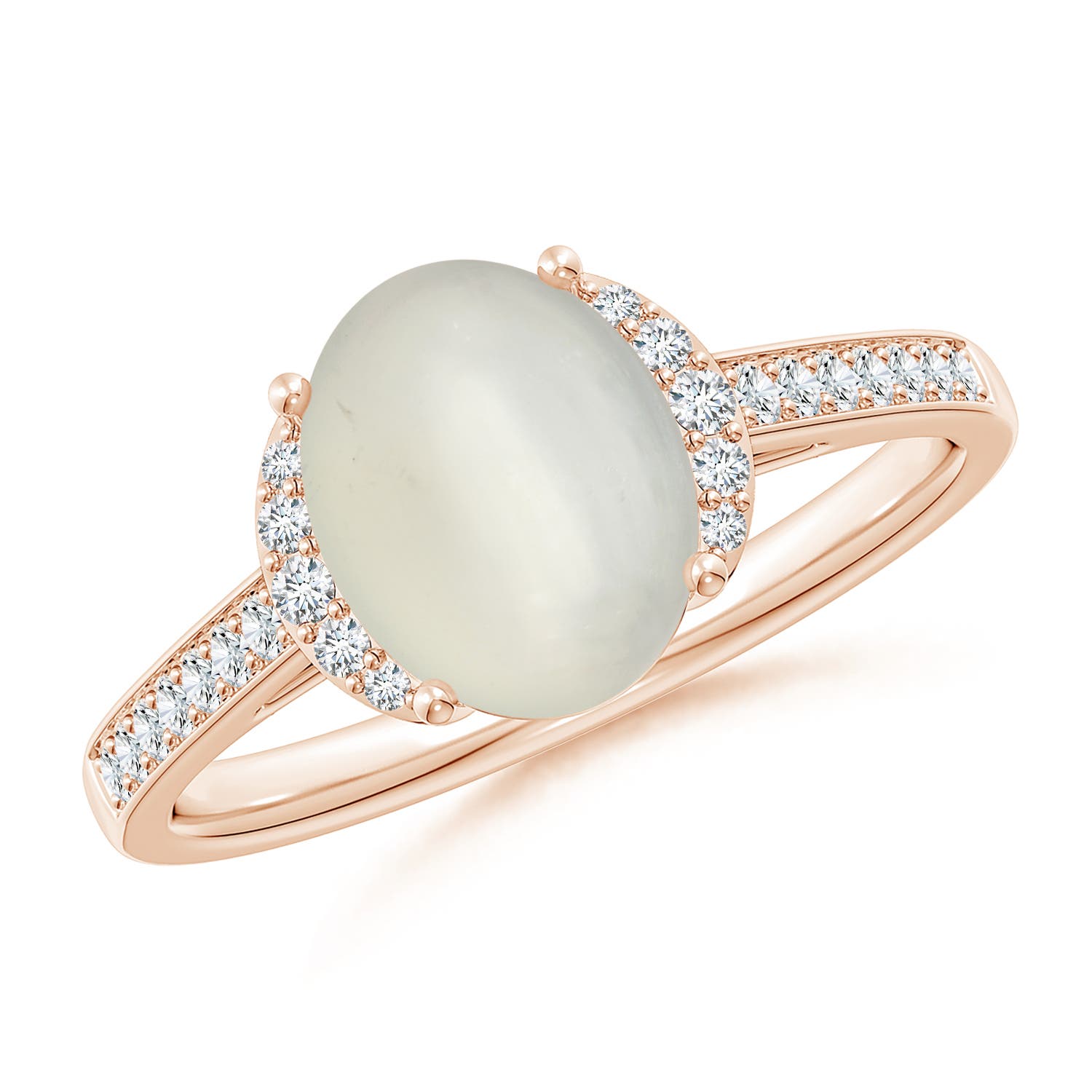 AAA - Moonstone / 1.88 CT / 14 KT Rose Gold