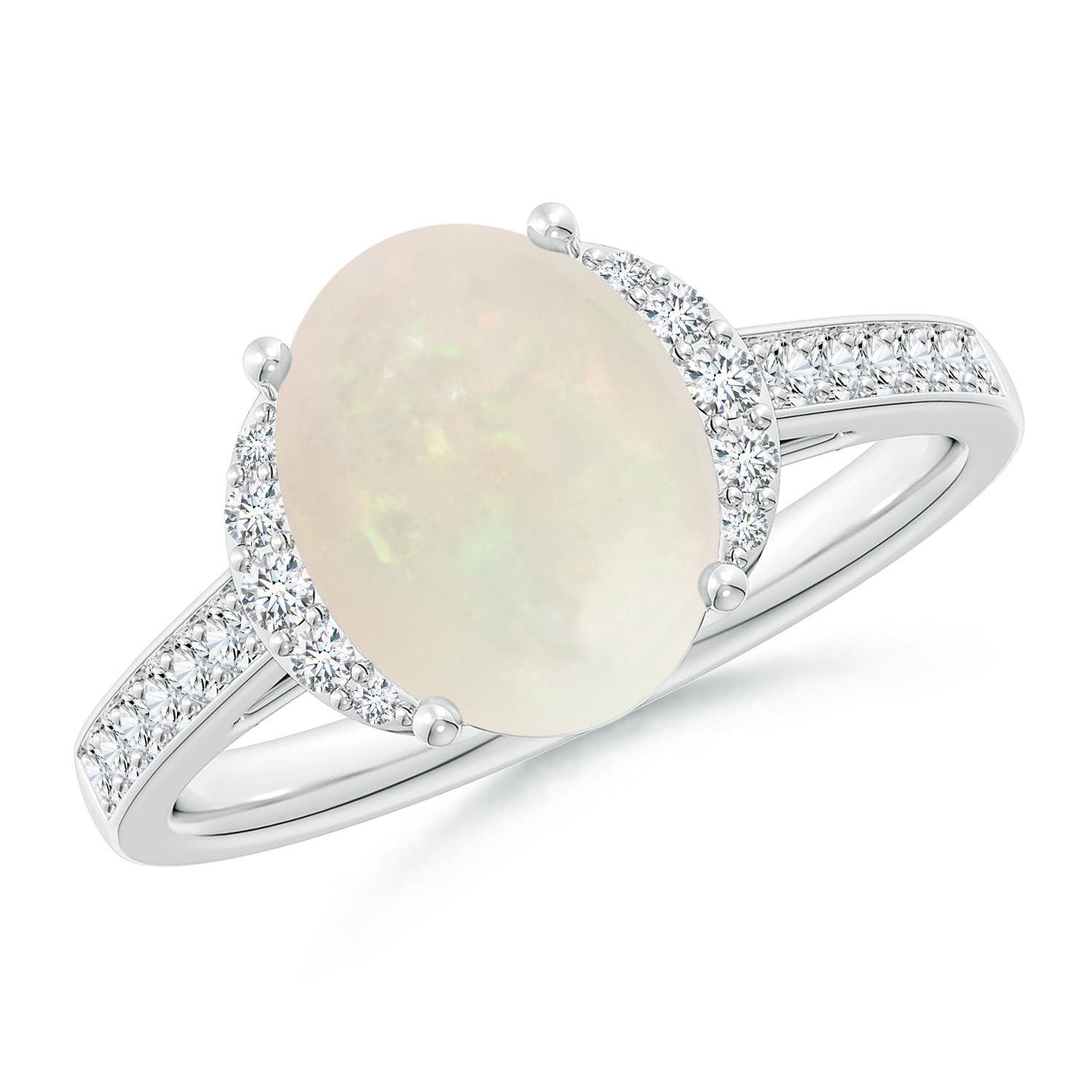 A - Opal / 1.7 CT / 14 KT White Gold