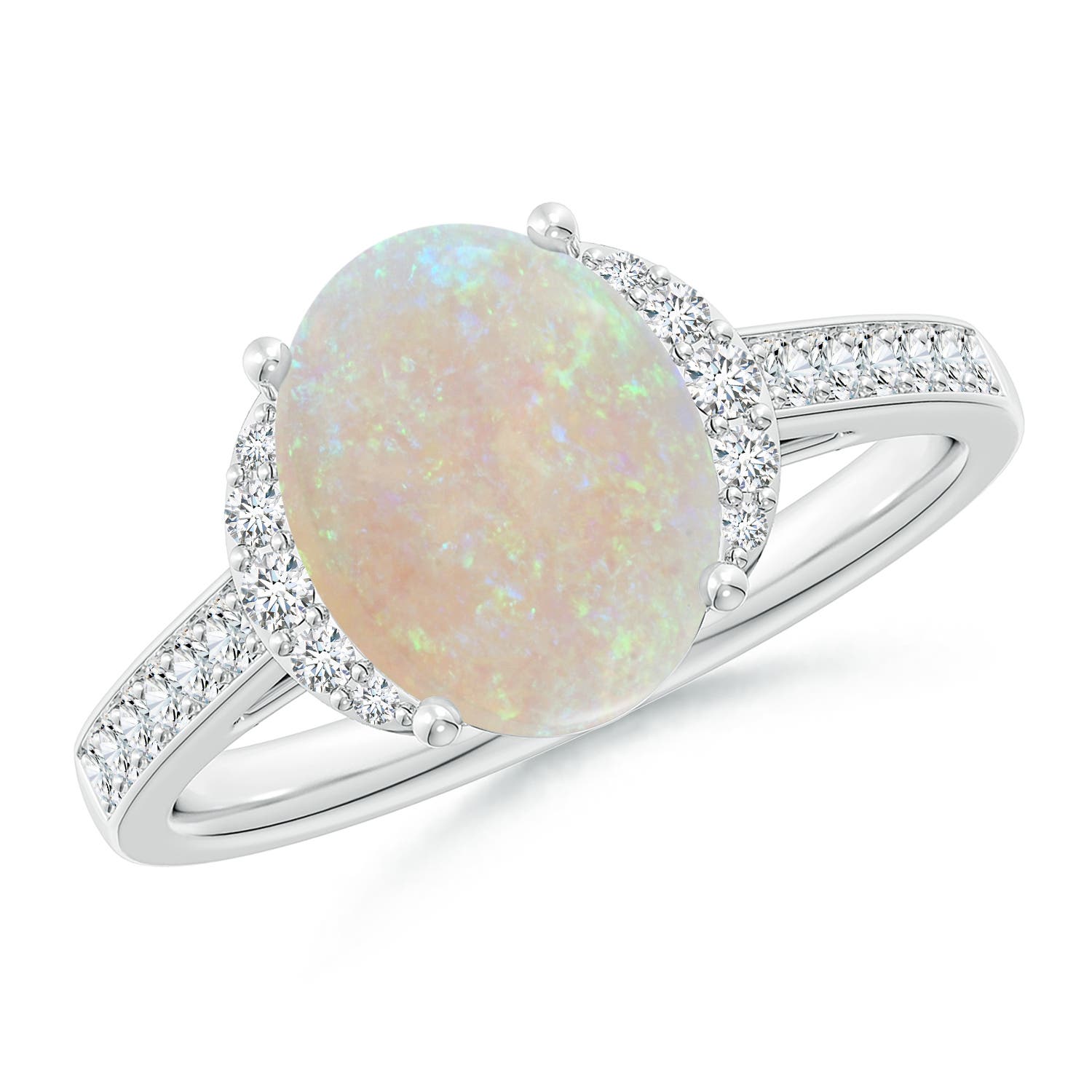 AA - Opal / 1.7 CT / 14 KT White Gold