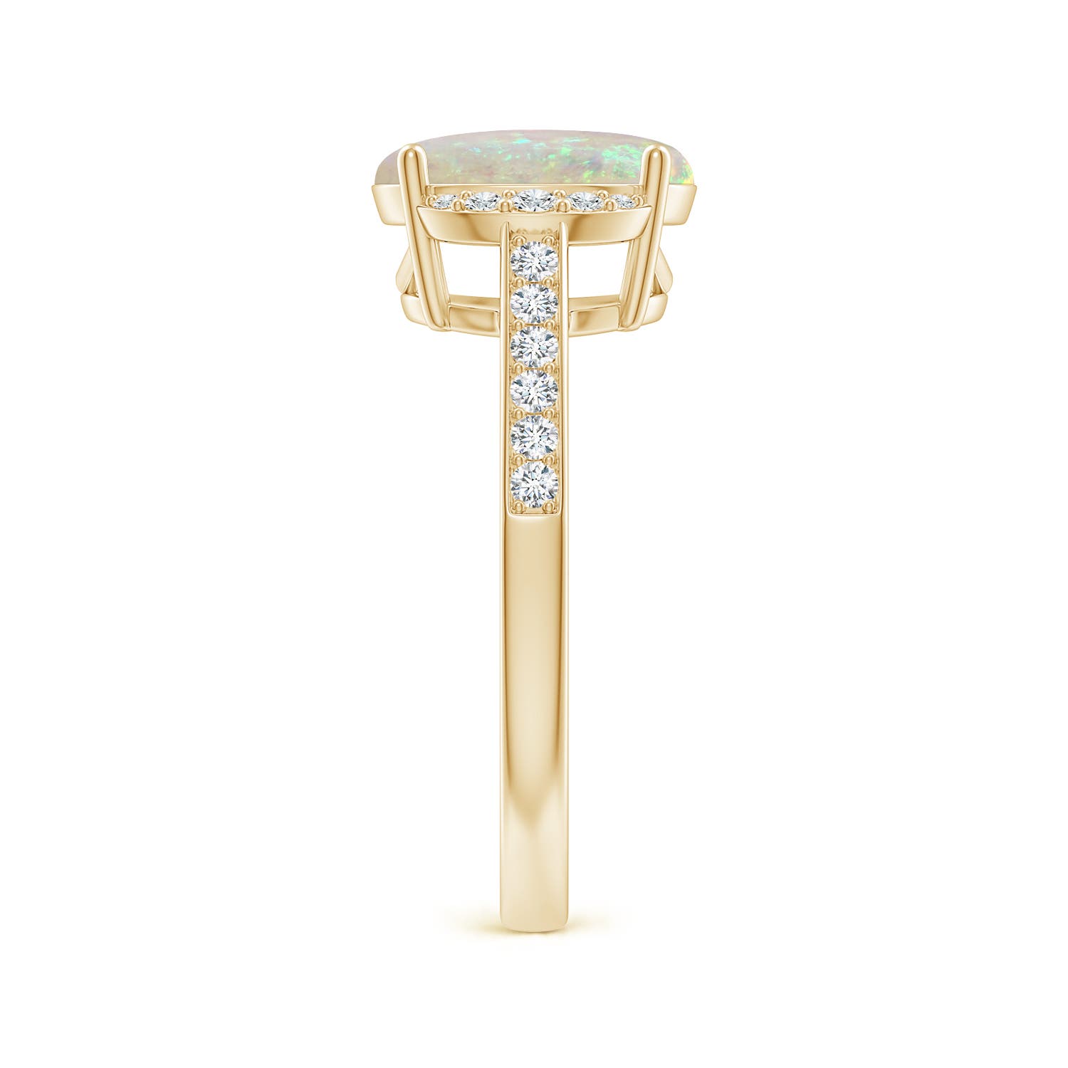 AAA - Opal / 1.7 CT / 14 KT Yellow Gold