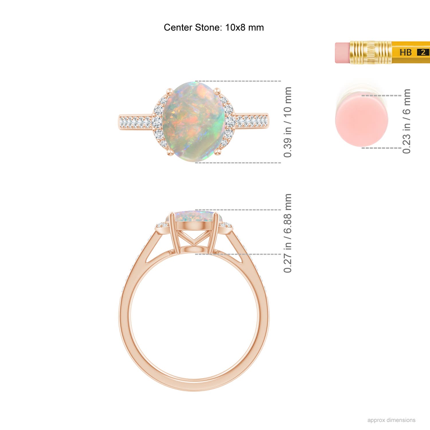 AAAA - Opal / 1.7 CT / 14 KT Rose Gold