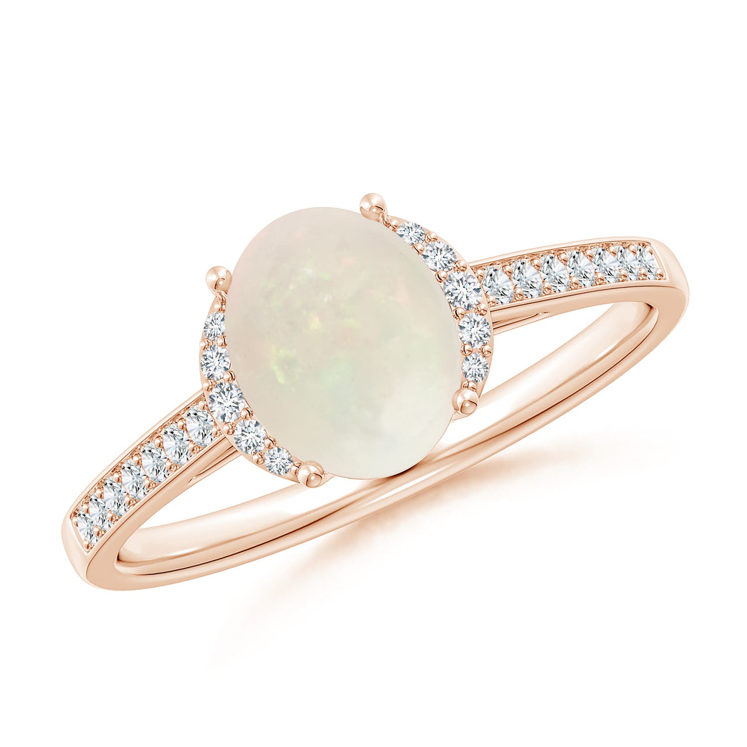 A - Opal / 0.93 CT / 14 KT Rose Gold