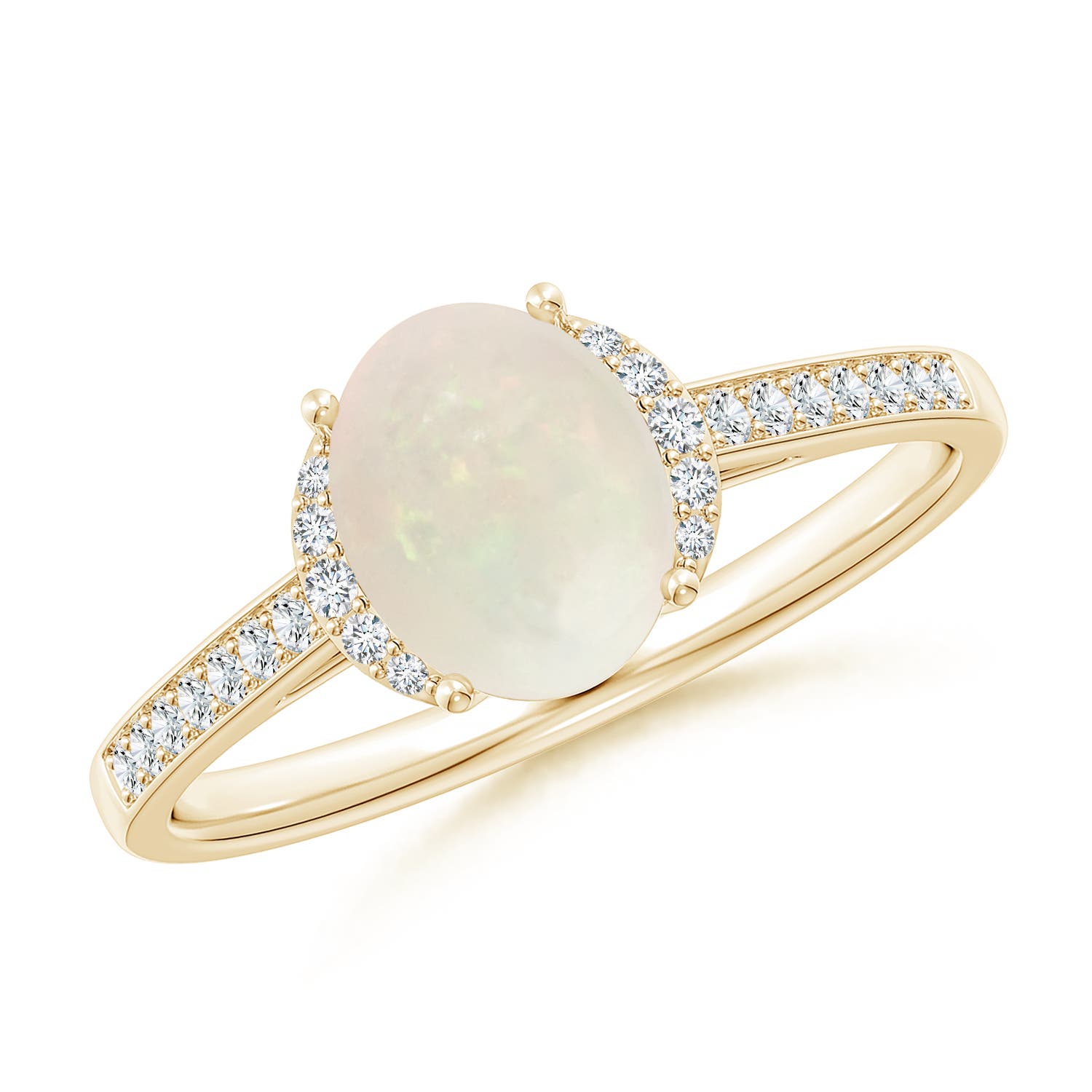 A - Opal / 0.93 CT / 14 KT Yellow Gold