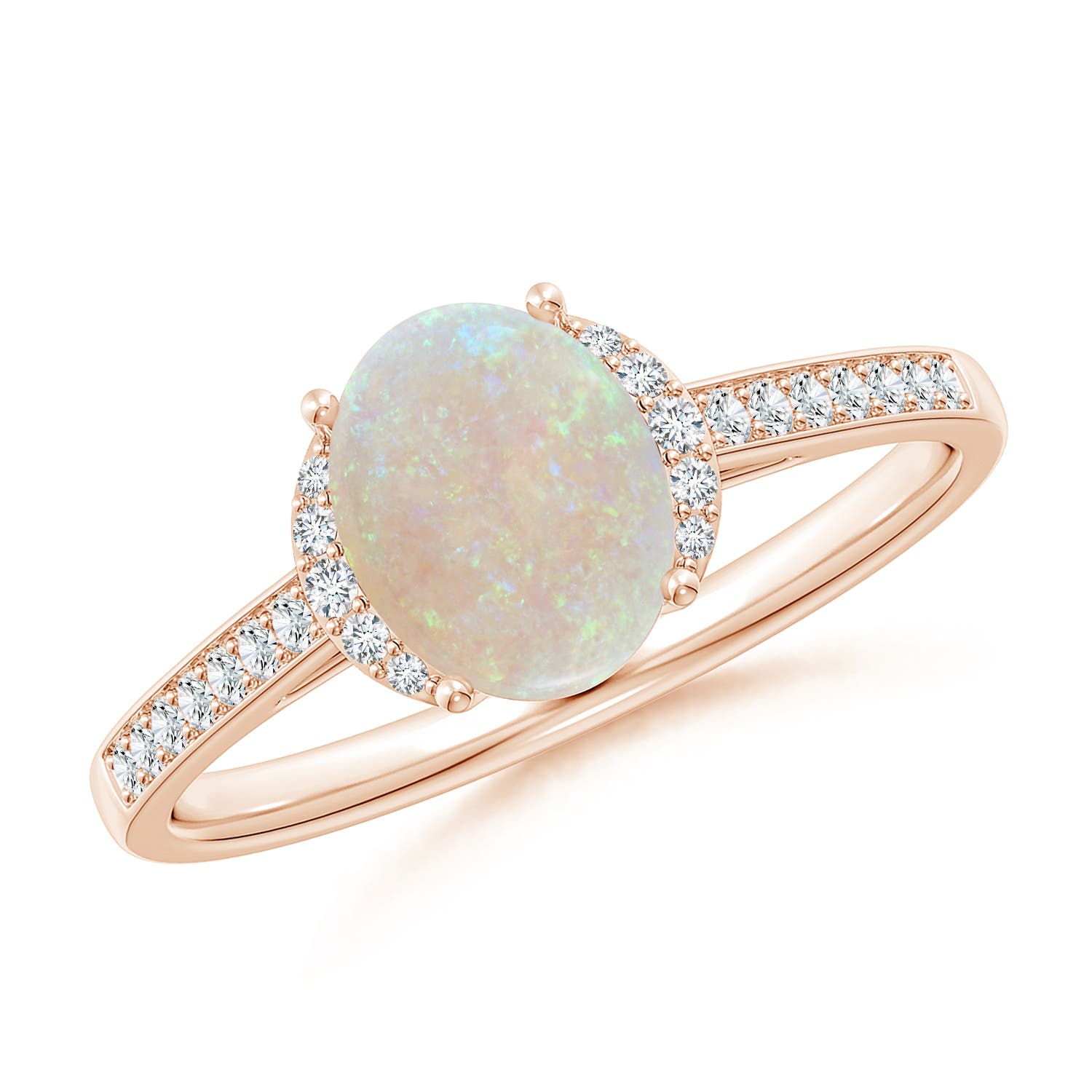 AA - Opal / 0.93 CT / 14 KT Rose Gold