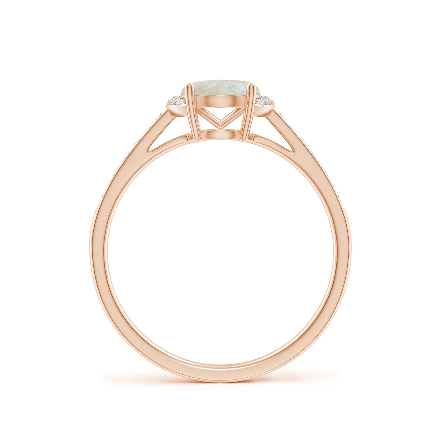 AA - Opal / 0.93 CT / 14 KT Rose Gold